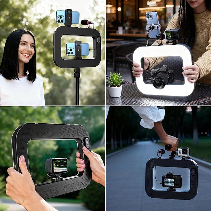 yAyusi Cell Phone Light for Video Recording, Handheld Phone Stabilizer - Image 5