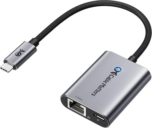Cable Matters USB C to 2.5Gb Ethernet Adapter by CableMatters