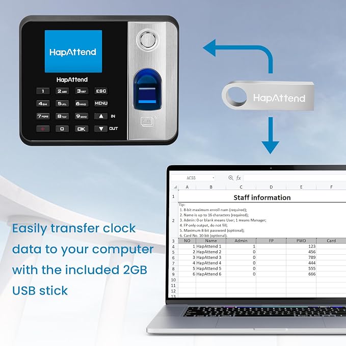 Time Clock - Fingerprint Time Clocks - Image 2