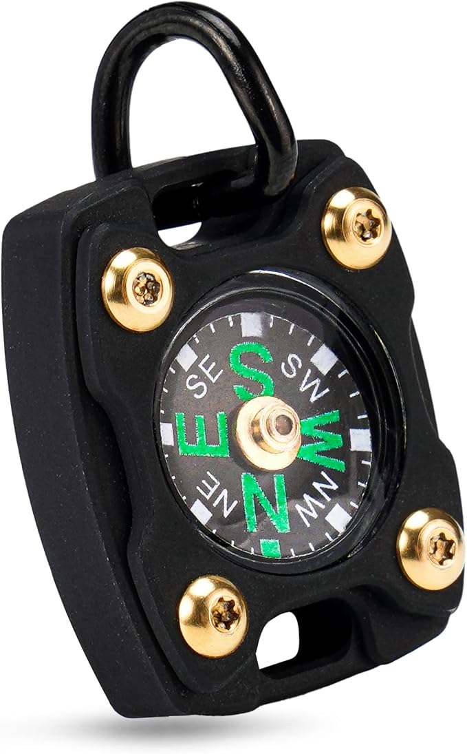 MecArmy Mini Titanium/Brass Compass, Waterproof IPX5 Pocket Compass - Image 8