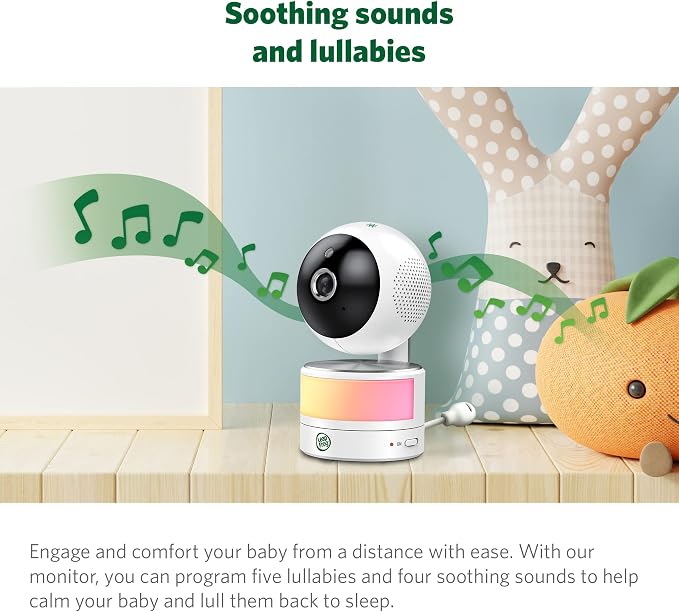 LeapFrog LF915-2HD Baby Monitor, 2 Cameras, 5” 720p Screen, 360° Pan-Tilt-Zoom - Image 6