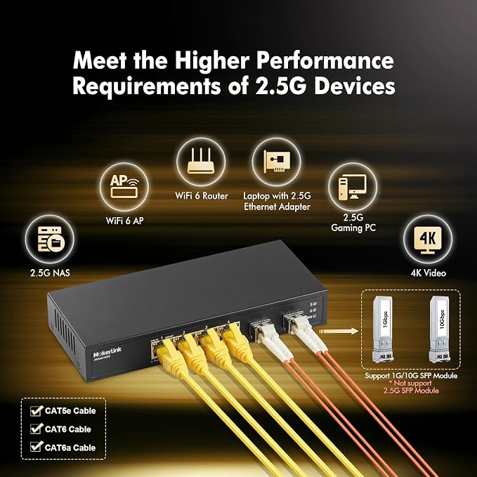 MokerLink 4 Port 2.5G Ethernet Switch - Image 6