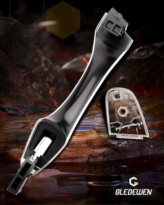 Rear Right Door Handle w/End Cap Cover, Compatible - Image 7
