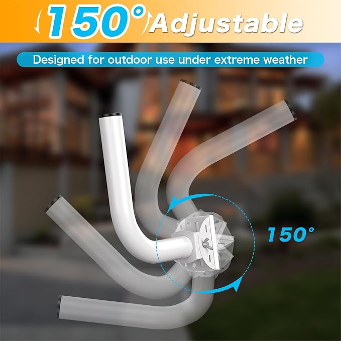 Networks Pole Mount Bracket, Universal 150° Adjustable Pole & Wall Mount - Image 5