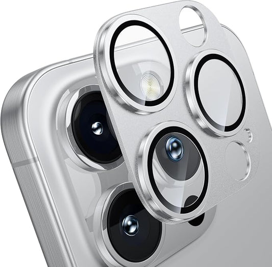 WSKEN for iPhone 16 Pro/iPhone 16 Pro Max Camera Lens Protector, Metal Aluminum by SmartProtectionGreenerFuture