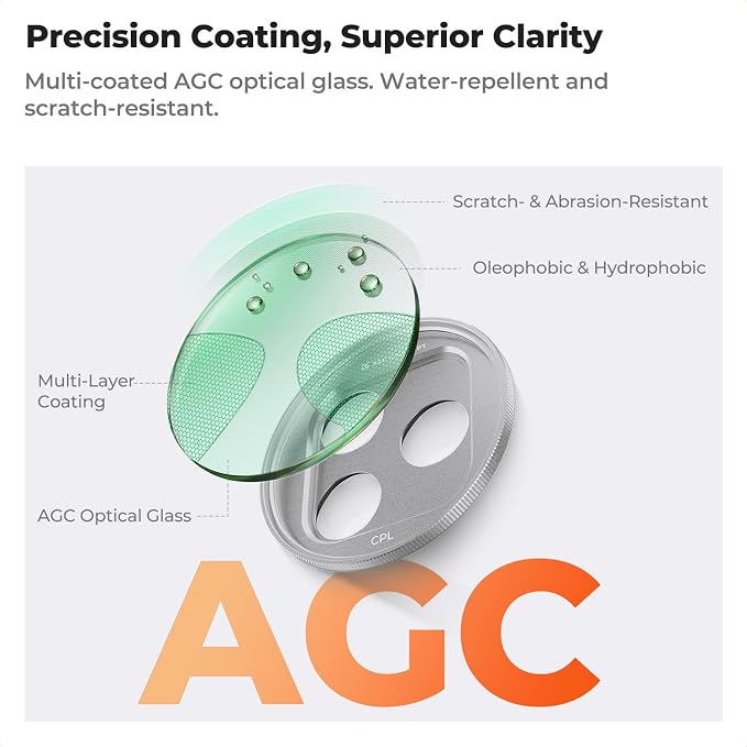K&F CONCEPT FA301 Snap-On CPL Filter - Image 6