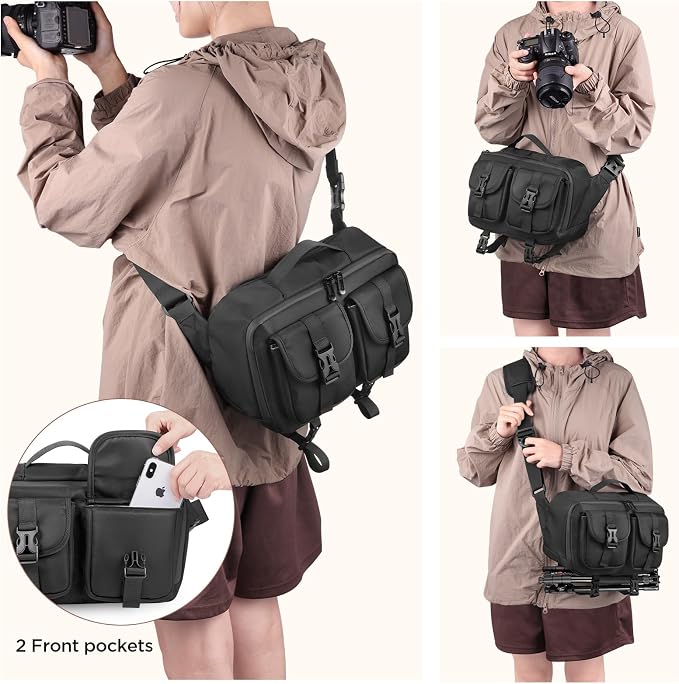 TAAOKA Camera Sling Bag, DSLR Camera Bag - Image 6