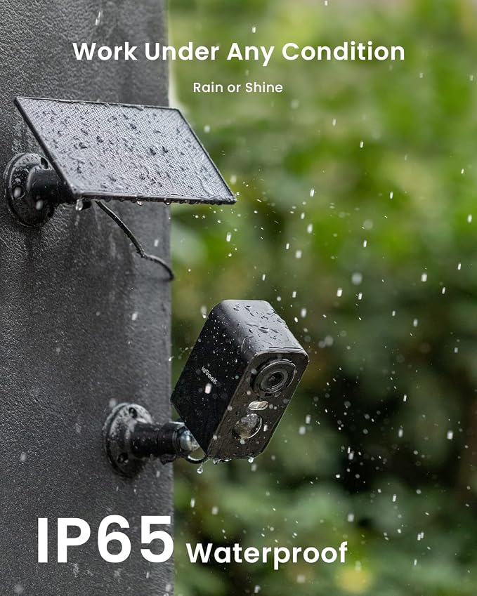 Solar Security Cameras Wireless Outdoor, ieGeek 2 Pack 2K WiFi Battery Camera - Image 9
