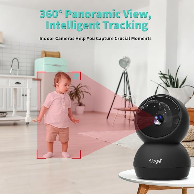 Security Camera, 2K HD Indoor Security Camera, 360 Degree Pan/Tilt Pet Camera - Image 6