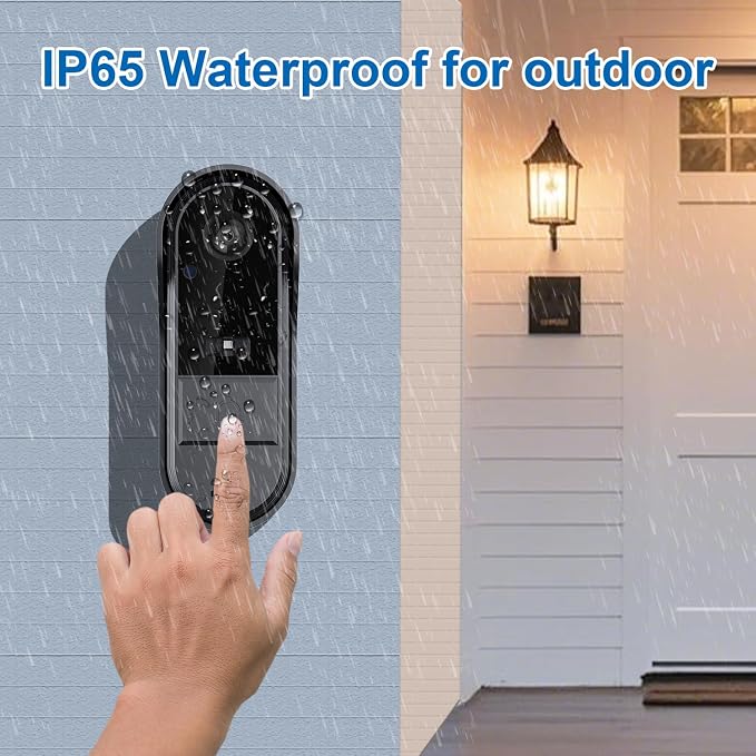 TKMARS Doorbell Camera Wireless No Subscription Video Doorbell, Two-Way - Image 6
