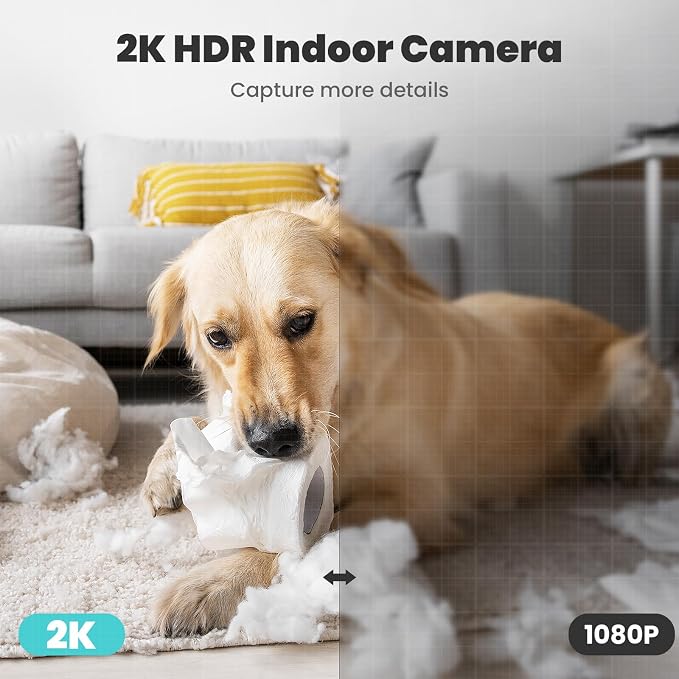 litokam 2K Indoor Security Camera, 360° Cameras - Image 3
