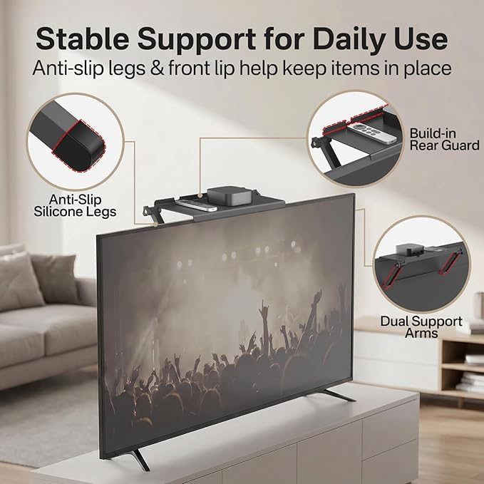 13 Inch Wide Platform TV Top Shelf - Image 4
