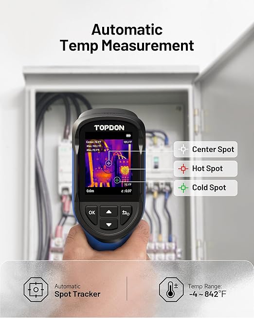 TOPDON TC004 Mini Thermal Imaging Camera, 240 x 240 TISR Resolution, 15-Hour - Image 6