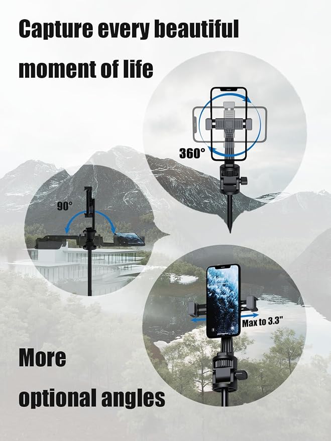 70" Action Camera Tripod for DJI, Extendable Selfie Stick Tripod - Image 4