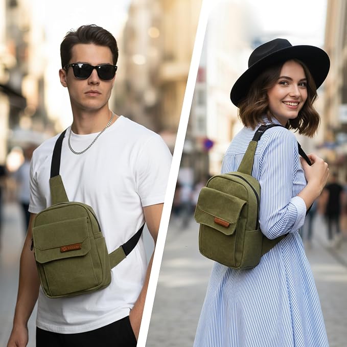 TULLIO Small Camera Bag, Lightweight Camera Sling Bag Waterproof - Image 7