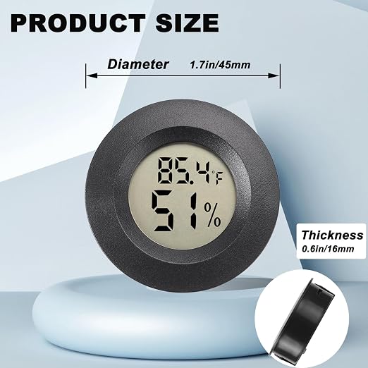 Mini Hygrometer Digital Thermometer Humidity Meter 4 Pack Hygrometer - Image 2