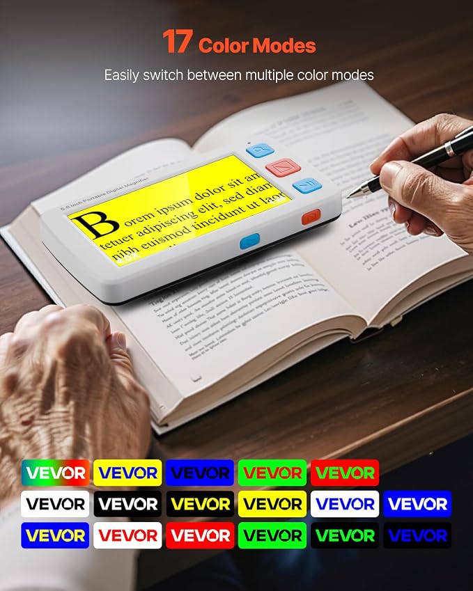 VEVOR Portable Digital Magnifier, 5-inch HD Electronic Video Magnifier - Image 3