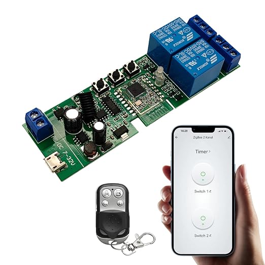 Jane Eyre Tuya Smart ZigBee 2 Channel Smart Relay by Jane+Eyre