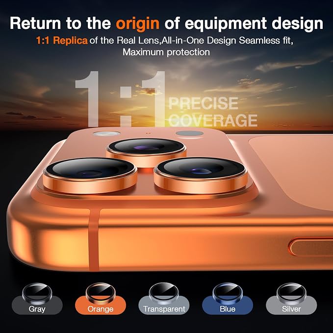 LK 2 Pack for iPhone 17 Pro/17 Pro Max Camera Lens Protector One-Click - Image 5