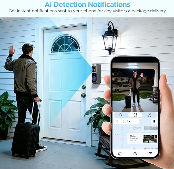 Wireless Battery Video Doorbell Camera 1080P - Image 4