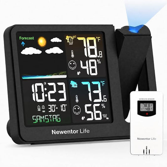 Newentor Projection Alarm Clock, Projection Clock by Newentor