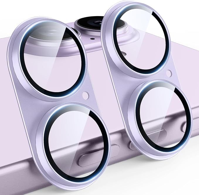 TAURI 2 Pack for iPhone 17 Camera Lens Protector, Full Coverage Military-Grade by TAURI