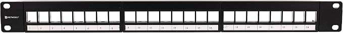 Networx 1U 24-Port Keystone Patch Panel by Networx