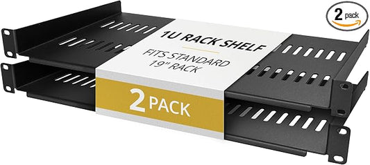 StarTech 2-Pack 1U Server Rack Shelf, Vented Rackmount Cantilever Tray by StarTech