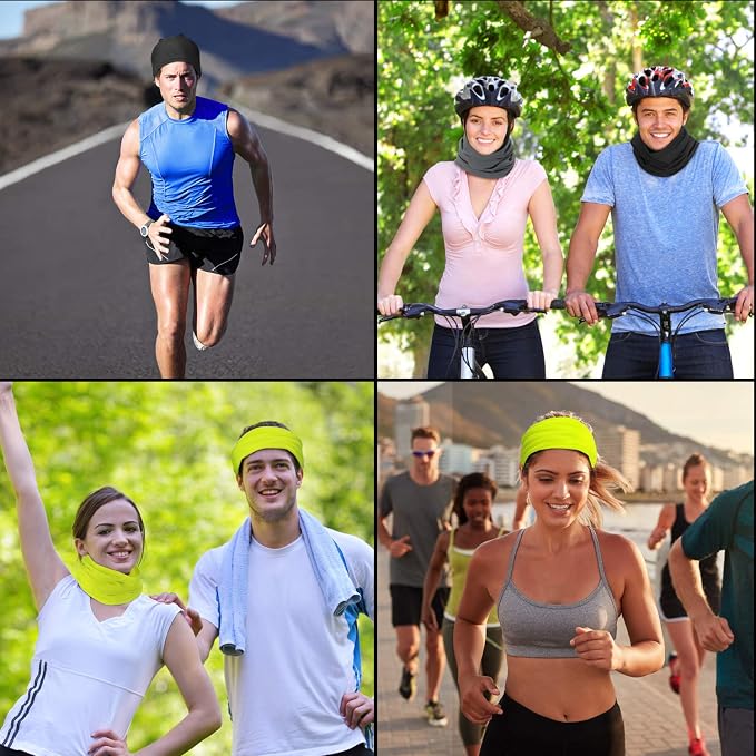 Geyoga 6 Pieces Summer UV Protection Cooling Neck Gaiter Face Clothing Neck - Image 4