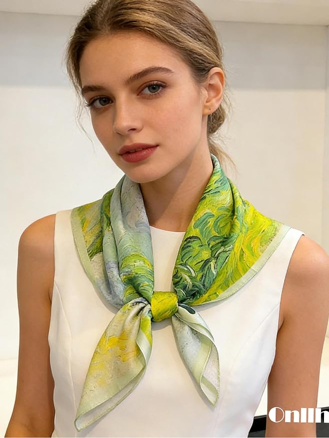 Silky Scarf for Women Lightweight Satin Bandanas Neck Hair Wrap For Sleeping - Image 4
