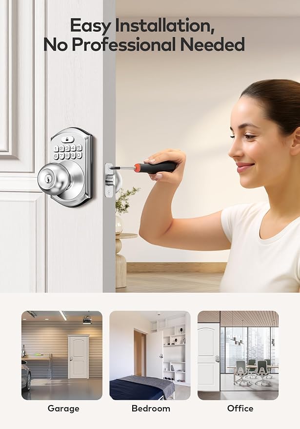 TEEHO TE003 Keyless Entry Keypad Door Lock - Image 9