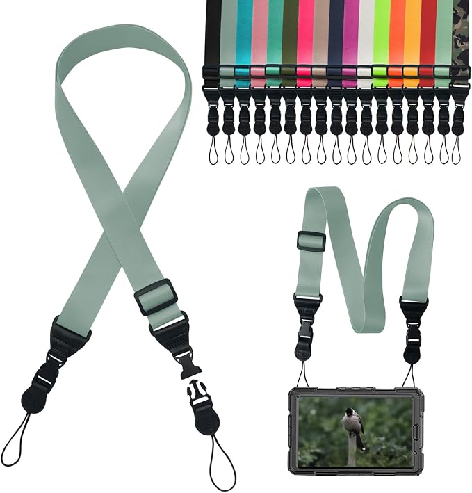 Adjustable Shoulder Strap:Comfortable iPad Strap Nylon Neck Lanyard by Gowjaw