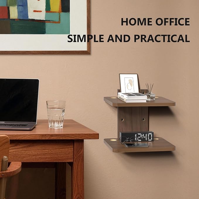 WALI Floating TV Shelf, 2 Tier Projector Shelf - Image 7