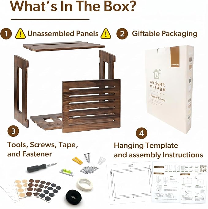 Wooden WiFi Router Storage Box - Image 4