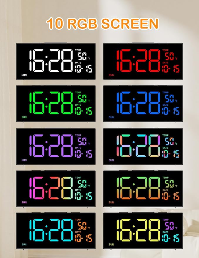 Netzu Projection Clock for Bedroom Ceiling, Alarm Clocks - Image 2