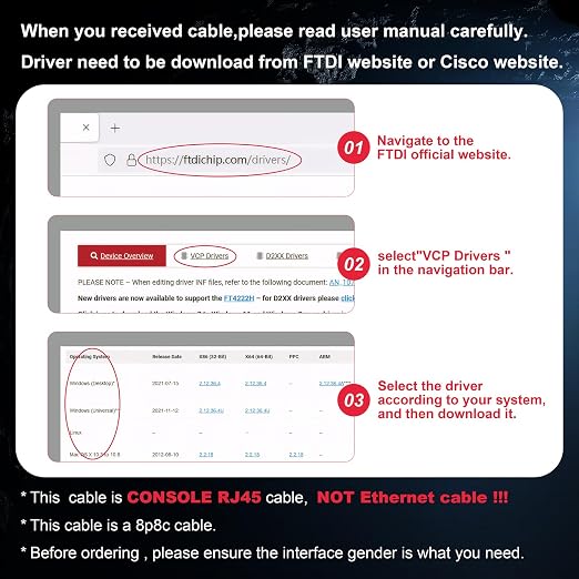 Console Cable RJ45 to USB, Console Cable，USB Console Cable - Image 5