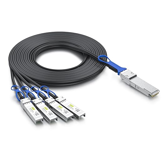 10Gtek 100G QSFP28 to 4X 25G SFP28 Breakout DAC Passive Direct Attach Copper by 10Gtek