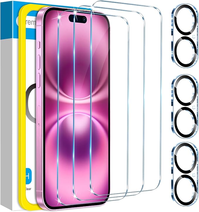 Fotbor for 3Pack iPhone 16 Screen Protector by Fotbor