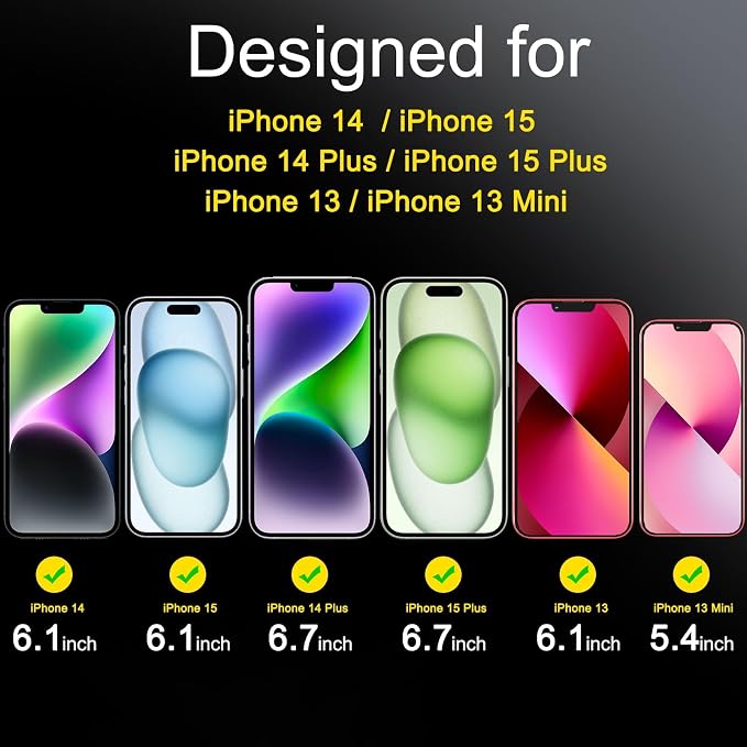 Ferilinso for iPhone 14 iPhone 15 iPhone 14 Plus iPhone 15 Plus Camera Lens - Image 2