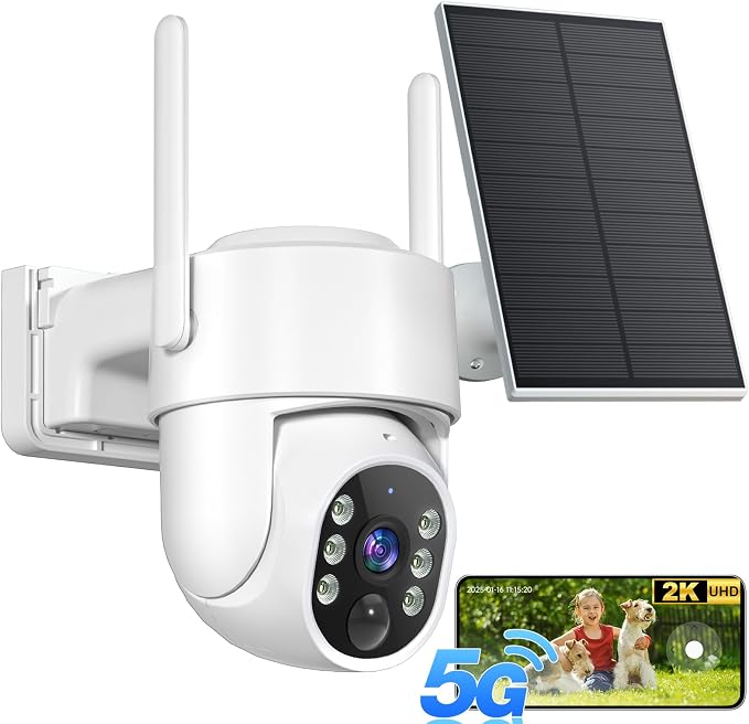 Gianteye 2K Security Cameras Wireless Outdoor, 5G WiFi Cameras by STARTWITHGianteye