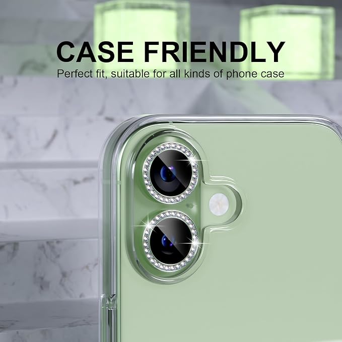 Choiche Compatible for iPhone 17 Camera Lens Protector Bling, 9H Tempered Glass - Image 4
