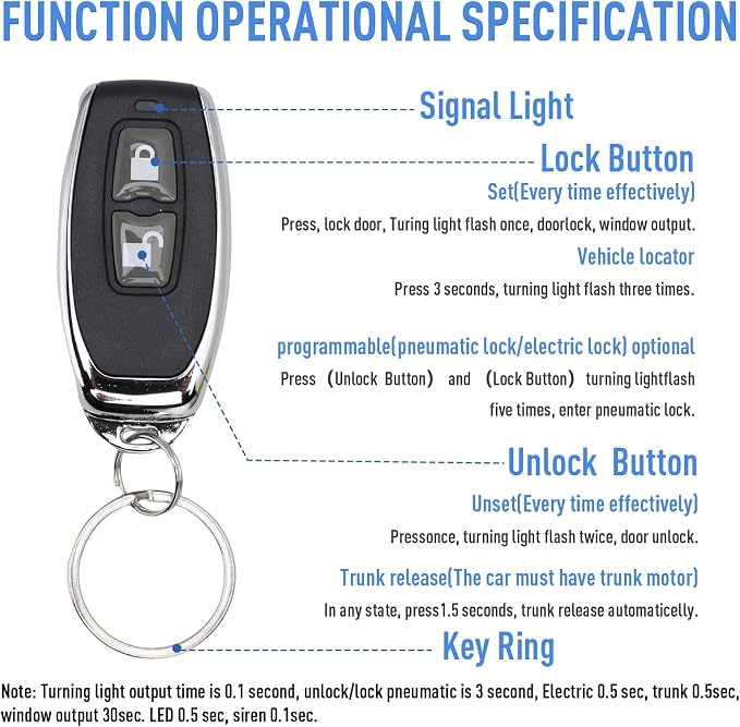 Keyless Entry Car System, Auto Remote Control Kit - Image 4