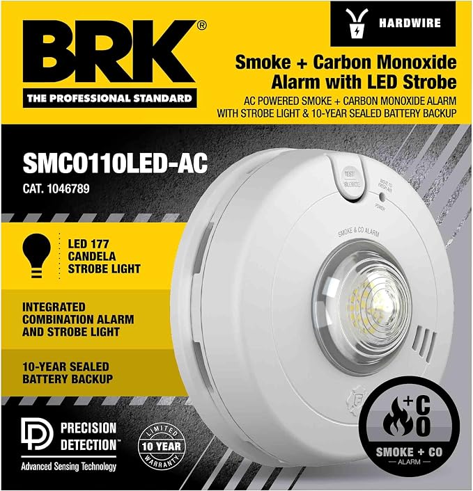 First Alert BRK Hardwire Combination Smoke & Carbon Monoxide Alarm - Image 2