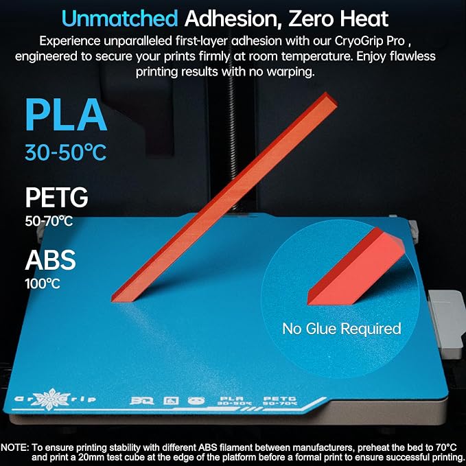 BIQU CryoGrip Pro Frostbite for Bambu-Lab P1S/P1P/P2S/X1C/X1E/X2D/A1 257x257mm - Image 2