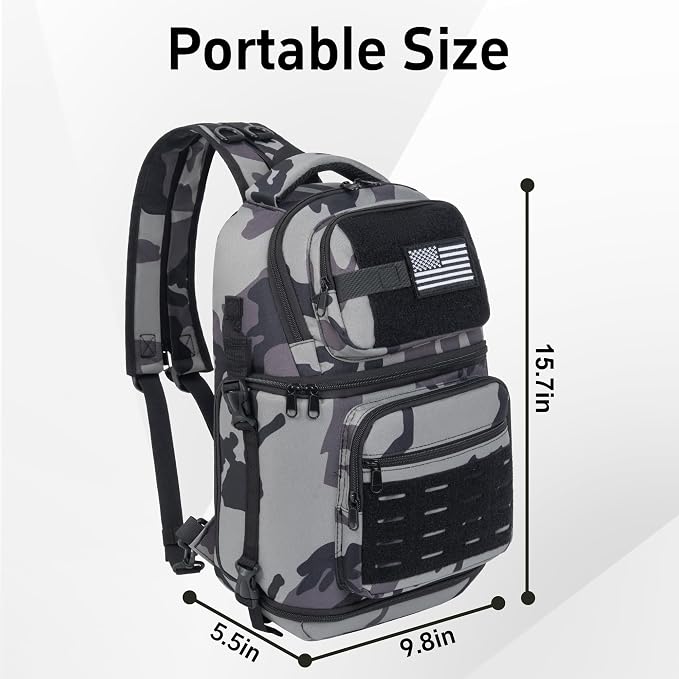 TORIBIO Camera Sling Bag, DSLR/SLR/Mirrorless Camera Bag - Image 6