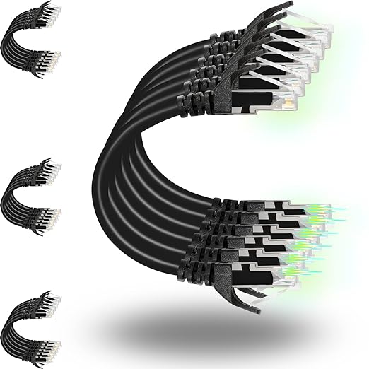 Rapink Patch Cables Cat6 3ft, Ethernet Patch Cable 10G Support, Cat 6 Patch by Rapink