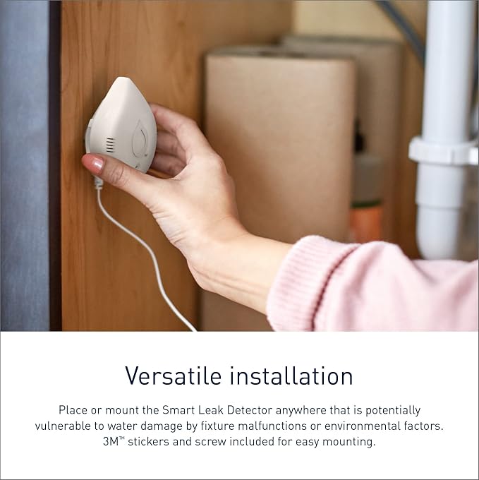 Moen Flo Smart Water Leak Detector, Drip or Flood Sensor Alarm - Image 4