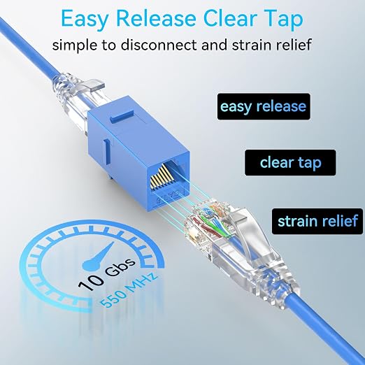 Sokqovt Cat6a Patch Cables Slim 7ft, Flexible Cat6 Ethernet Cable 10G 550MHZ - Image 6