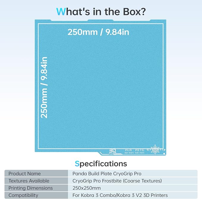 BIQU CryoGrip Pro Frostbite for Kobra 3 Combo 3D Printer 250x250mm Cold Build - Image 7