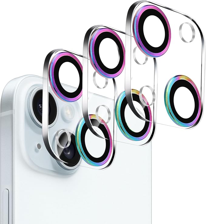 Dengduoduo 3 Pack Tempered Glass Camera Lens Protector by Dengduoduo